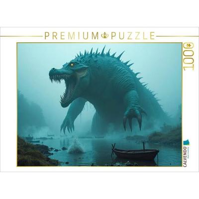 CALVENDO Puzzle Afanc, das Seeungeheuer von Wales | 1000 Teile Lege-Größe 64x48cm Foto-Puzzle für glückliche Stunden
