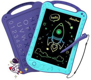 Modern Mode Marketplace Space Doodle Board For Kids Travel Activities Toy Colored Drawing Tablet Autism Sensory Toddler Birthday Gift purple blue