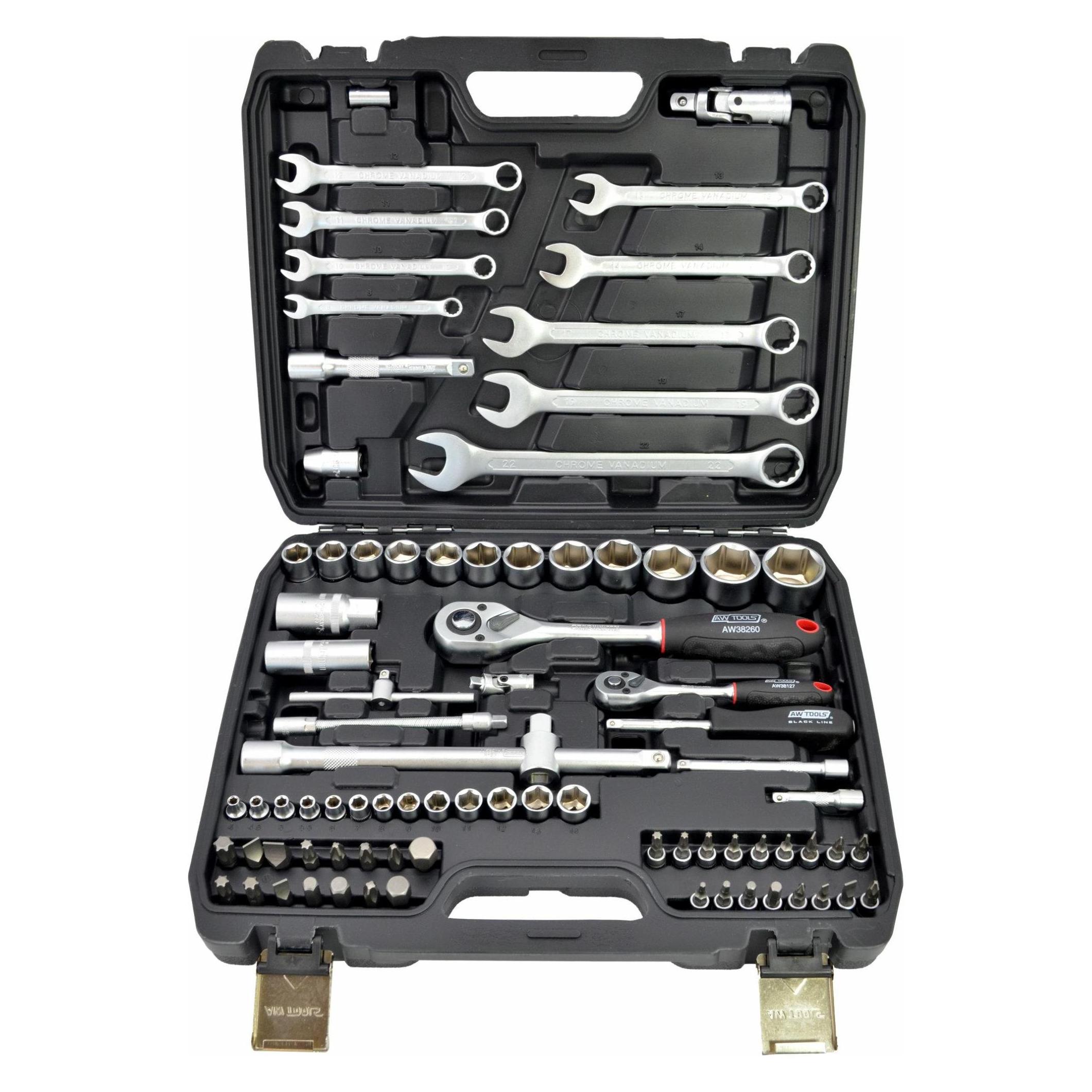 Awtools ZESTAW KLUCZY 82el 1/2" / 1/4" (AW39082BL)