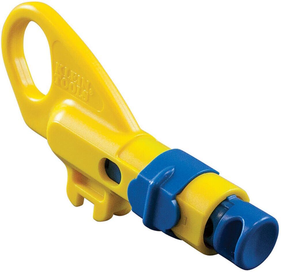 Klein Tools Kombi-Abisolierer Koax- und Netzwerkkabel RG59 RG6 CAT5e CAT6 (VDV110295)