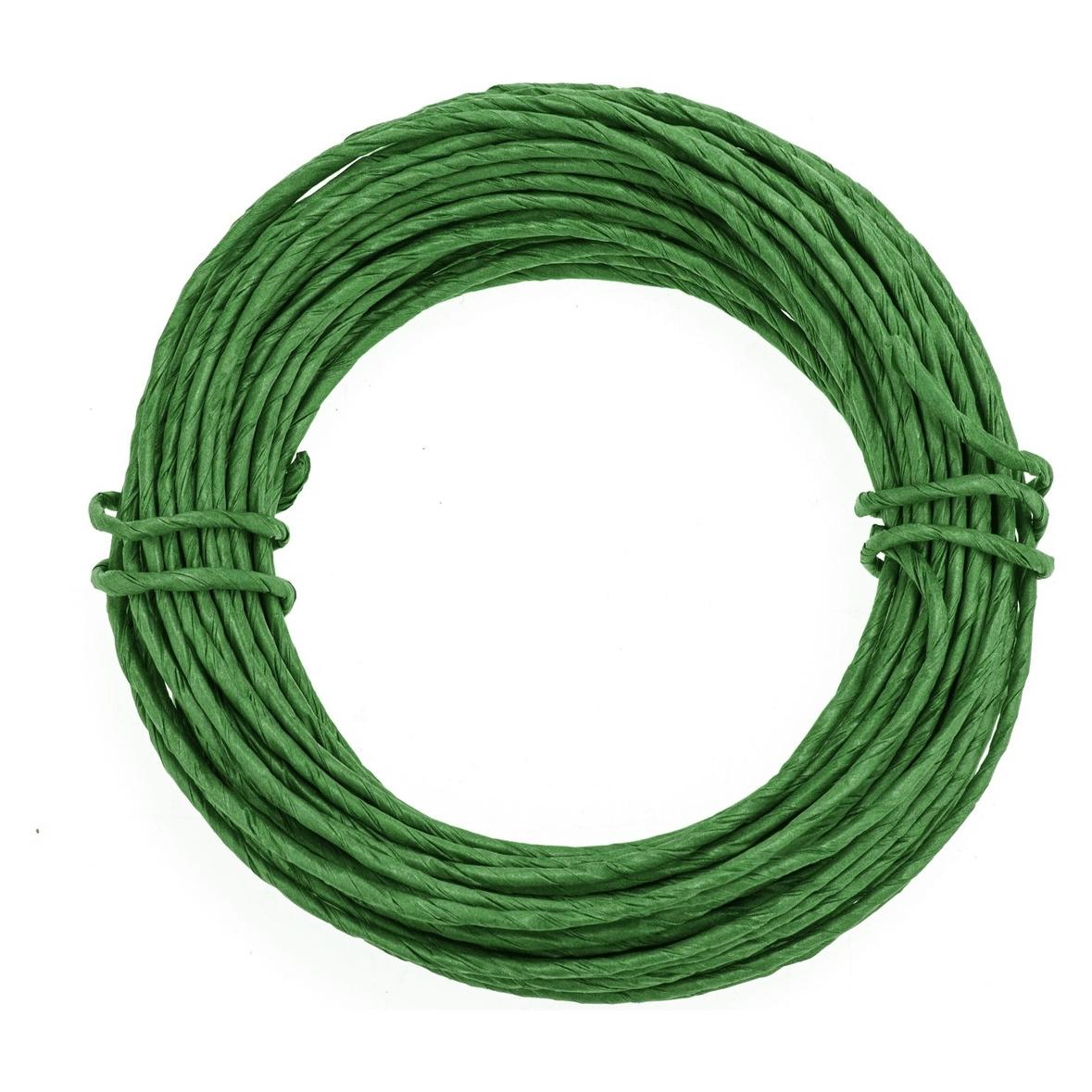 Magni GLOREX 6 1280 234 - Papierdraht, 2 mm, Länge 10 m, grün, zum Basteln und Binden von Gestecken und Kr (10 m) (32834335)