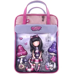 Gorjuss, Kindergartentasche, Rucksack Cheshire cat Rosa Lila (27 x 10 x 37 cm)