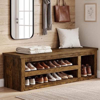 Bluebell "63"" Shoe Storage Bench with 3-Tier Storage"