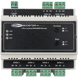 Showtec Booster-4 Install DIN-rail