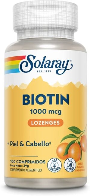 Solaray BIOTINA 1000mcg 100 Tabs