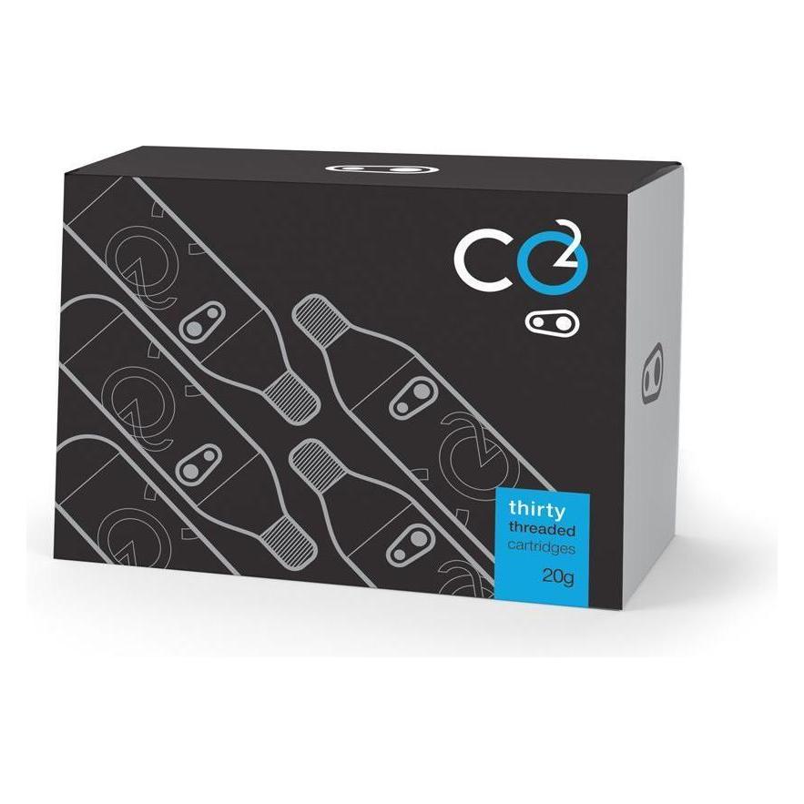 Crankbrothers CO2 Kartuschen 20g, mit Gewinde, Refillpack 30 St. (CO2-Ersatzkartuschen) (40082502)