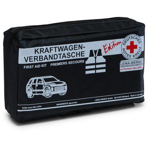 Leina-Werke Erste-Hilfe-Tasche Compact DRK-Edition, nach DIN 13164 gefüllt, mit Warnweste, für KFZ