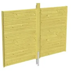 Skan Holz Rückwand Einzelcarport Profilschalung Größe 1 -imprägniert (farblich unbehandelt)