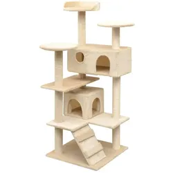 vidaXL Alvin (125 cm, Beige), Katzenbaum
