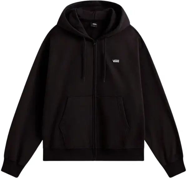 Hoodie Vans Left Chest Zip (S - Schwarz)