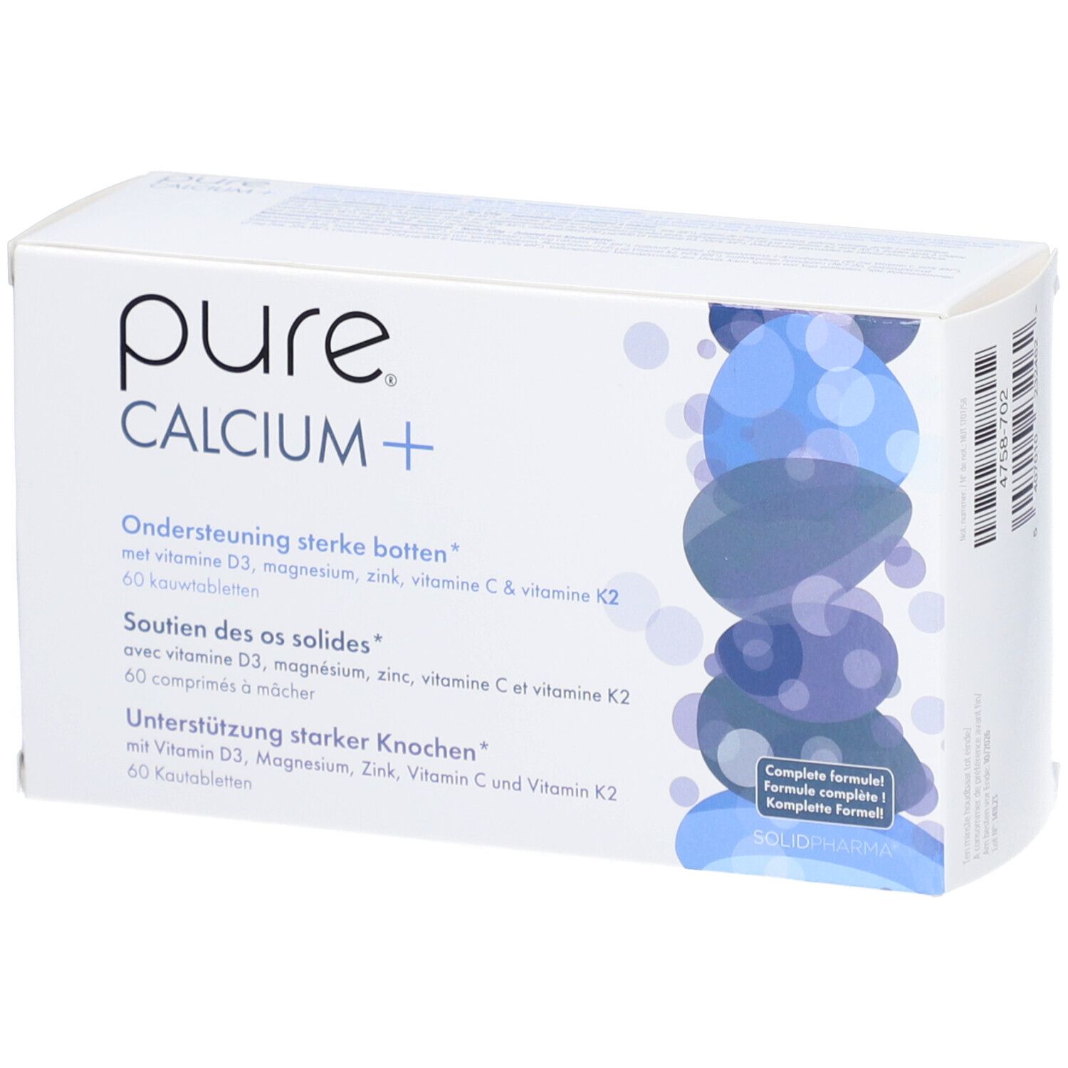 Pure Calcium+ 60 St Kautabletten