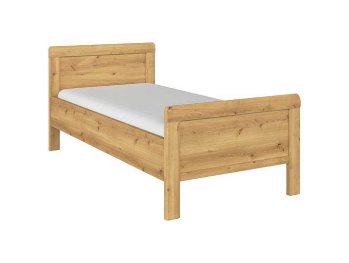 Novel Bett, Eiche, 90x200 cm, Blauer Engel, Goldenes M, BQ - Bündnis für Qualität, Made in Germany, in verschiedenen Holzdekoren erhältlich, Größen erhältlich, Schlafzimmer, Betten, Einzelbetten