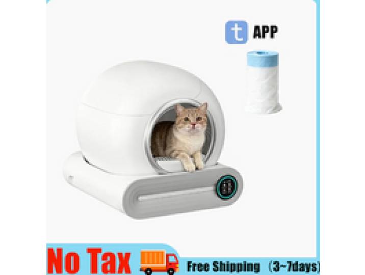 2026 Slimme Zelfreinigende Kattenbak 65L Extra Grote Gesloten Automatische Kattentoilet App Besturing Kattenbak Arenero Gato voor Katten