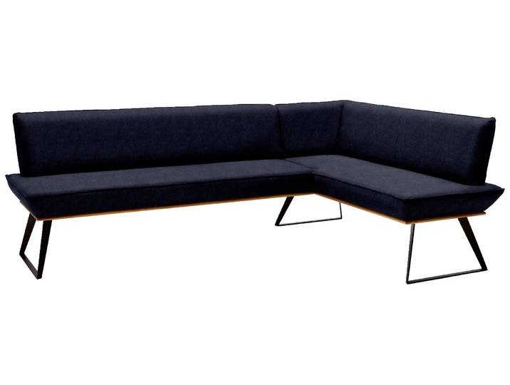 Voleo Eckbank 203x163 cm MALIBU, schwarz, Kunstleder