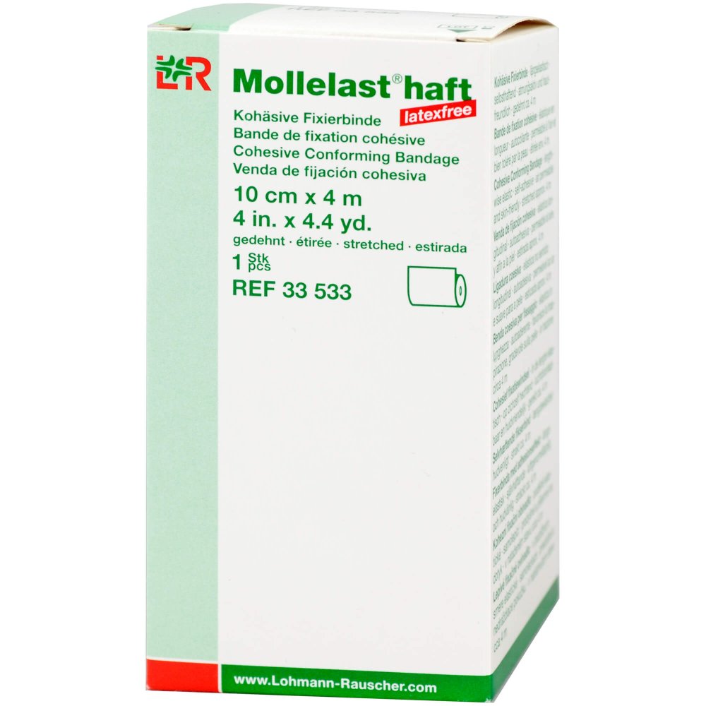 Lohmann & Rauscher GmbH & Co.KG Mollelast haft Binden latexfrei 10 cmx4 m weiss 09886123
