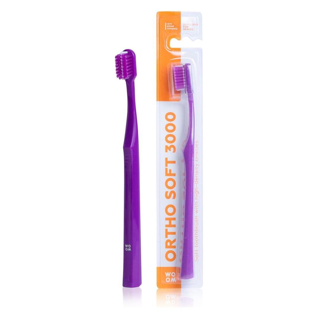 Woom Brand Ortho+ Soft 3000 Orthodontic Toothbrush (Extra weich, 1x) (4751033921096)