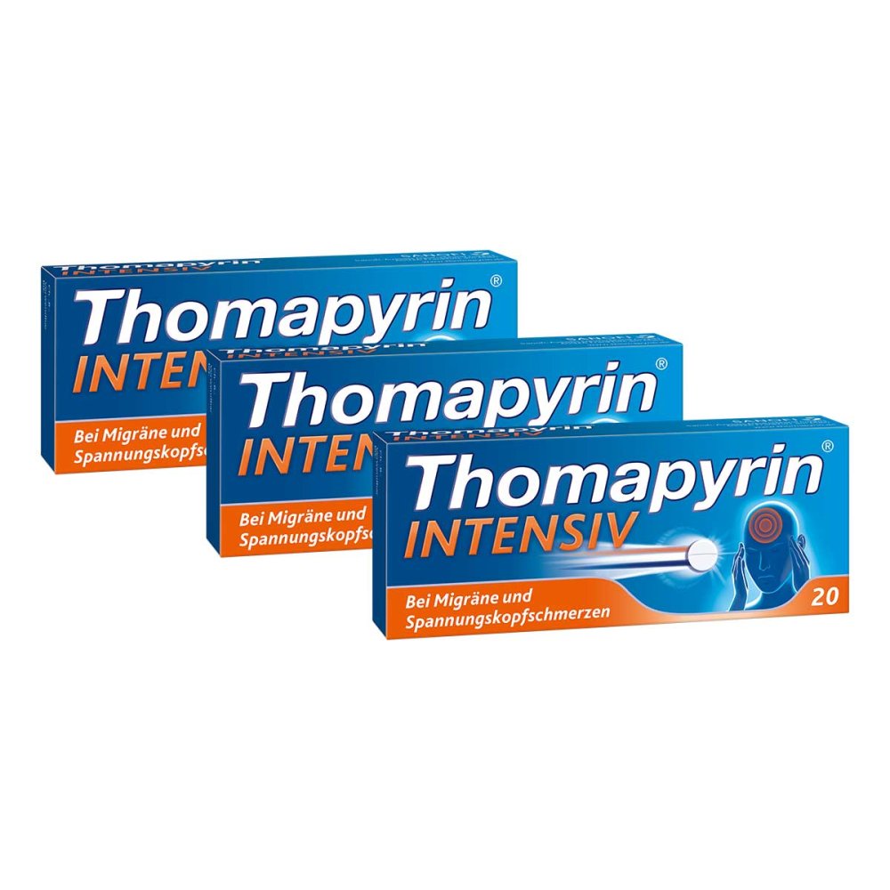 A. Nattermann & Cie GmbH Thomapyrin Intensiv bei Migräne & Kopfschmerzen 08102424