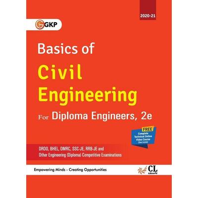 Basics of Civil Engineering for Diploma Engineer, Taschenbuch von Gkp, G.k Publications Pvt.ltd, 978-93-89573-30-5