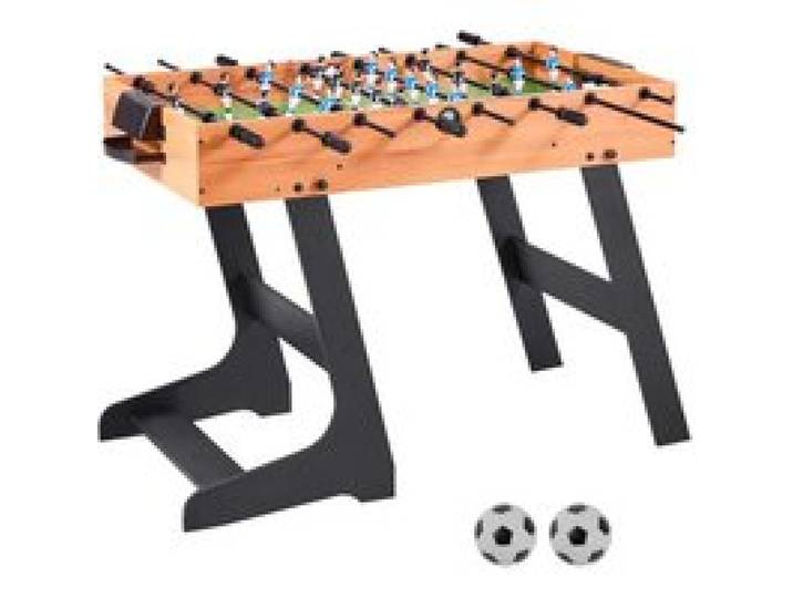 VEVOR klappbarer Tischfußballtisch in Standardgröße (1065 x 605 x 810 mm), faltbarer Indoor-Kickertisch für Zuhause, Familie und Spielzimmer, Set inkl. 2 Bällen leicht zu lagern Spieltisch
