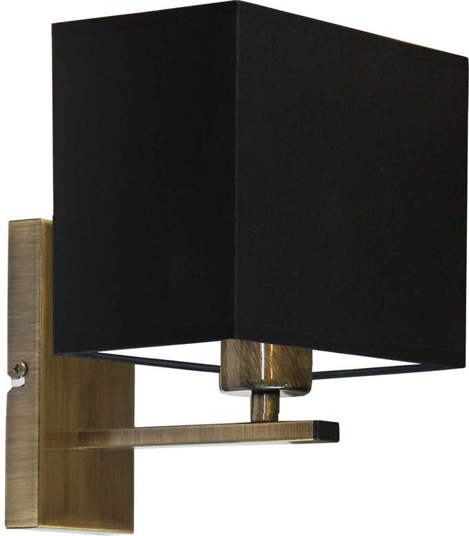 17 Stories Asavira Armed Sconce Black/Antique Gold
