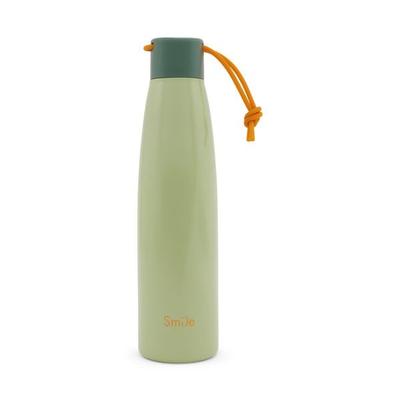 Trinkflasche Edelstahl, 500ml, einfarbig 'Green Meadow'