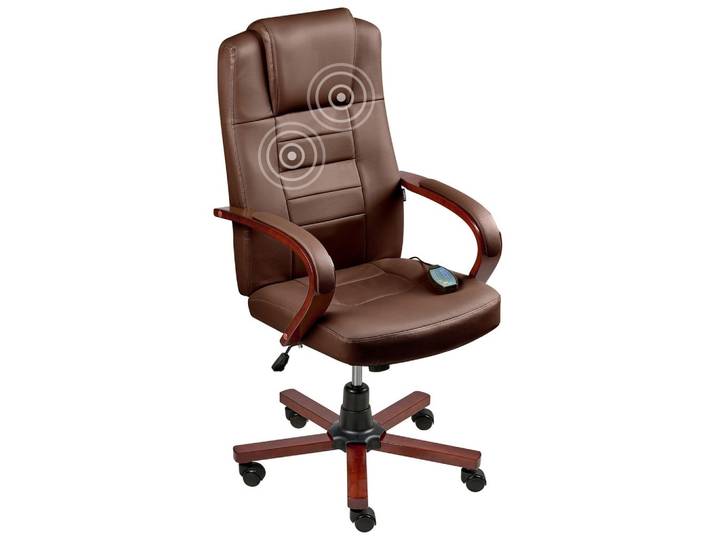 MASSAGESTUHL Dunkelbraun Diamond