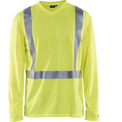 Warnschutz Langarm-Shirt "3383" UV-Schutz - 4XL - gelb