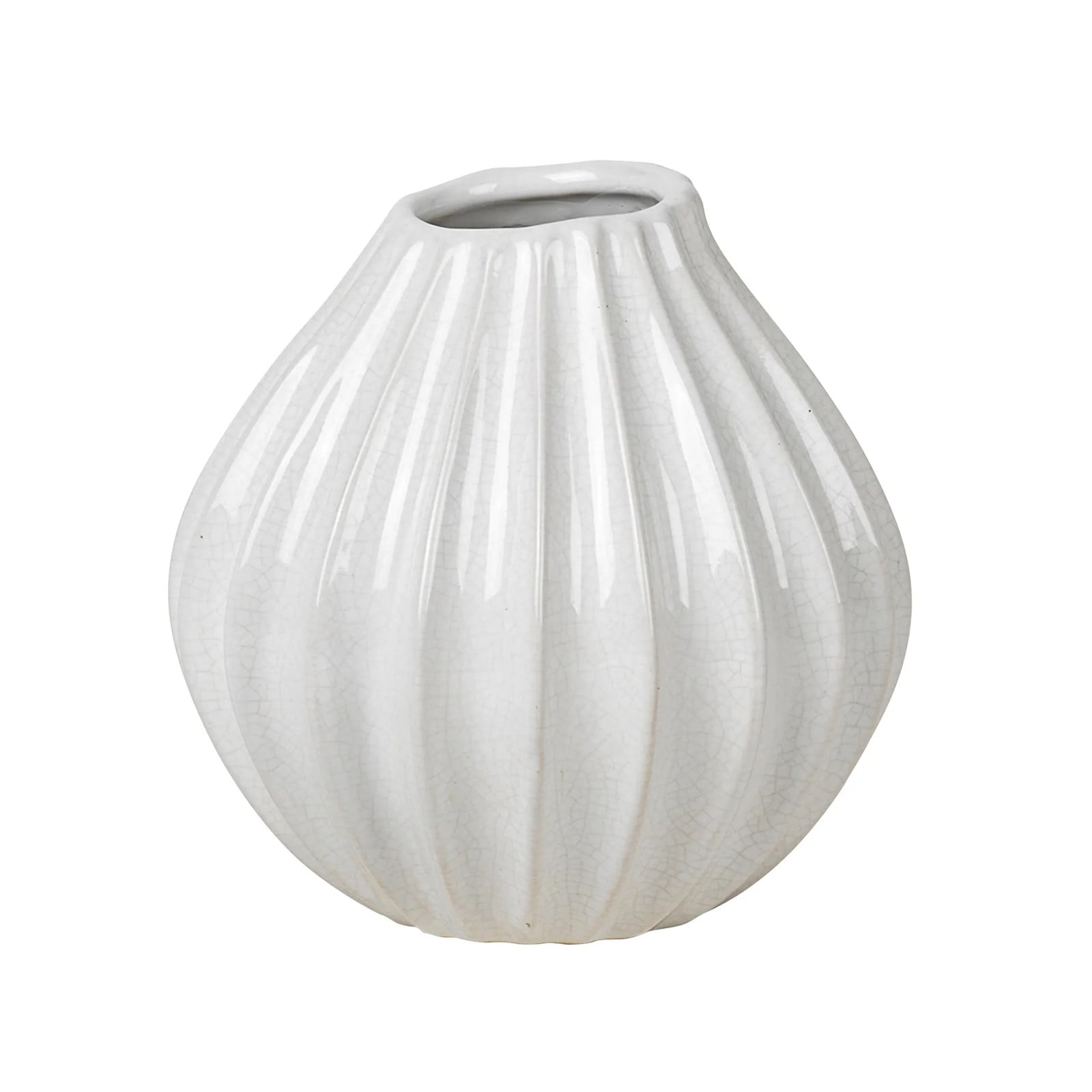 Broste Copenhagen Wide vaas ivory 15 cm