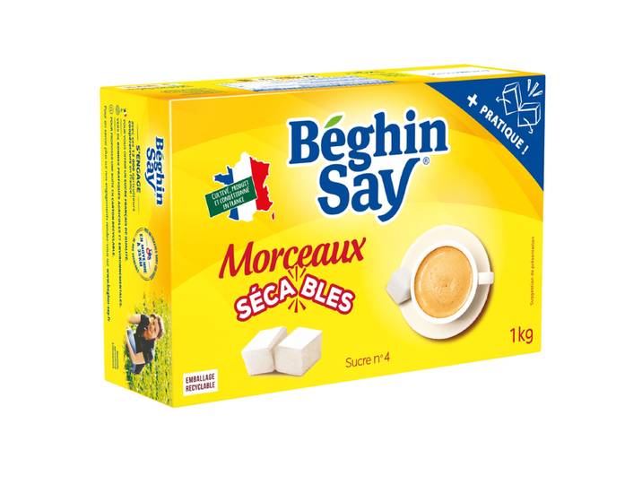 Beghin Say Sucre en morceaux, 1 kg