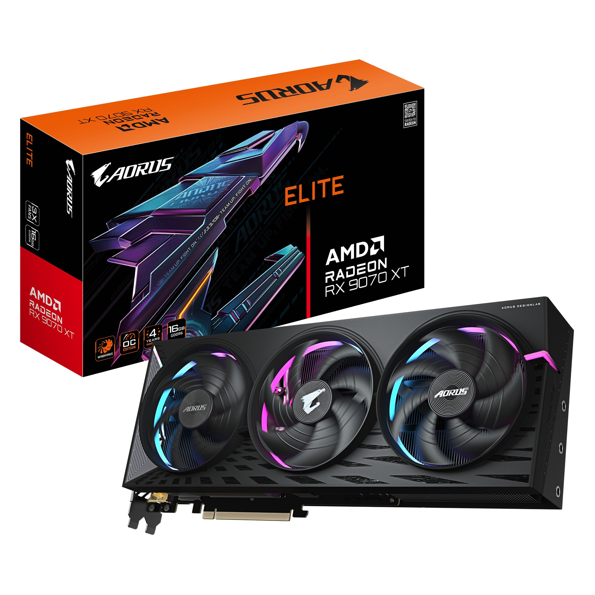 GIGABYTE AORUS Radeon RX 9070 XT ELITE Grafikkarte 16 GB