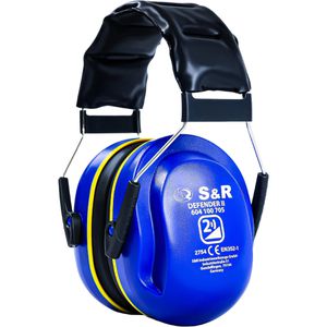 S&R Kapselgehörschutz Defender II, 604.100.705, für Erwachsene, blau, SNR 29,8 dB