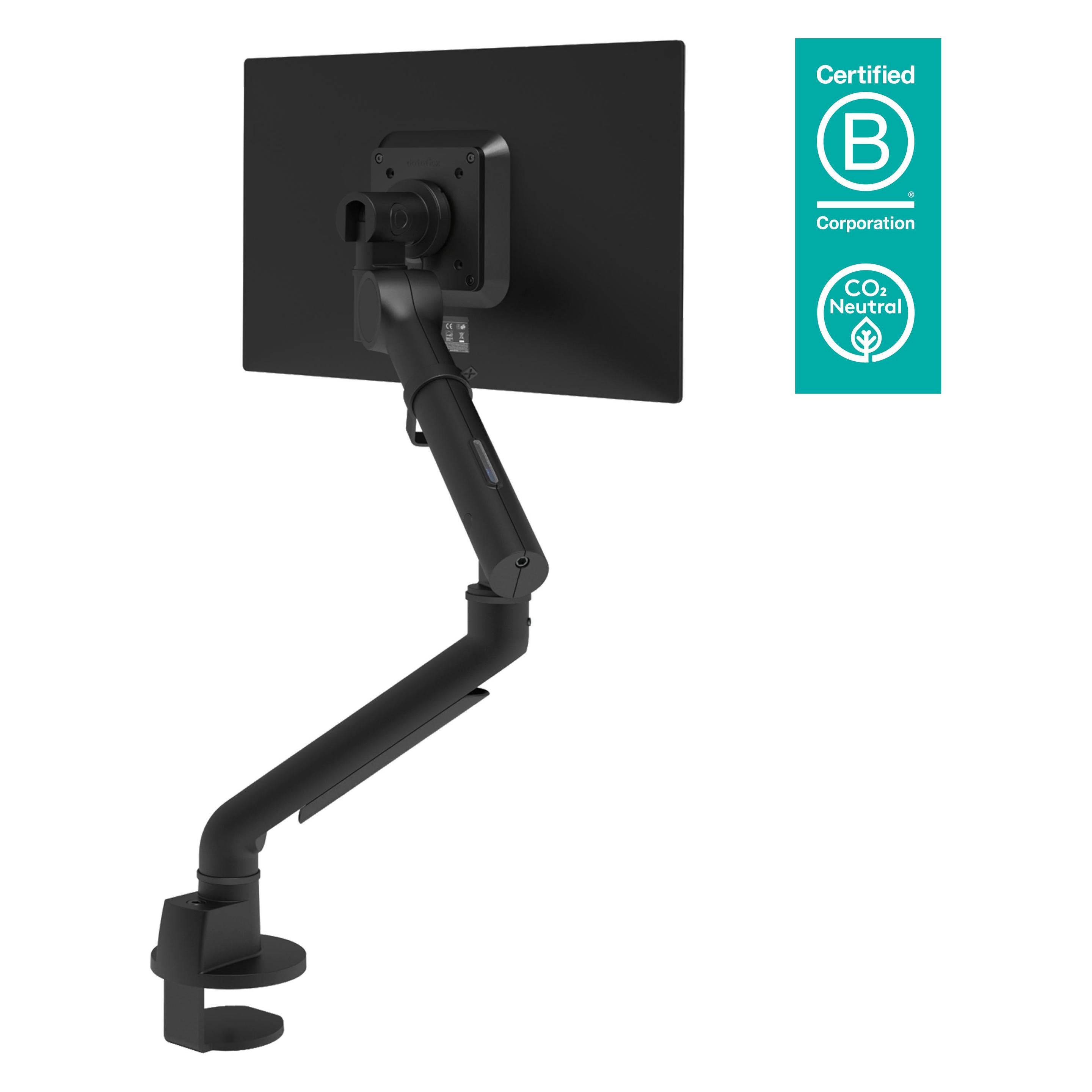Dataflex Viewgo pro Monitorhalterung mit Schwenkarm (48.623), schwarz (Tisch, 9 kg) (48.623)