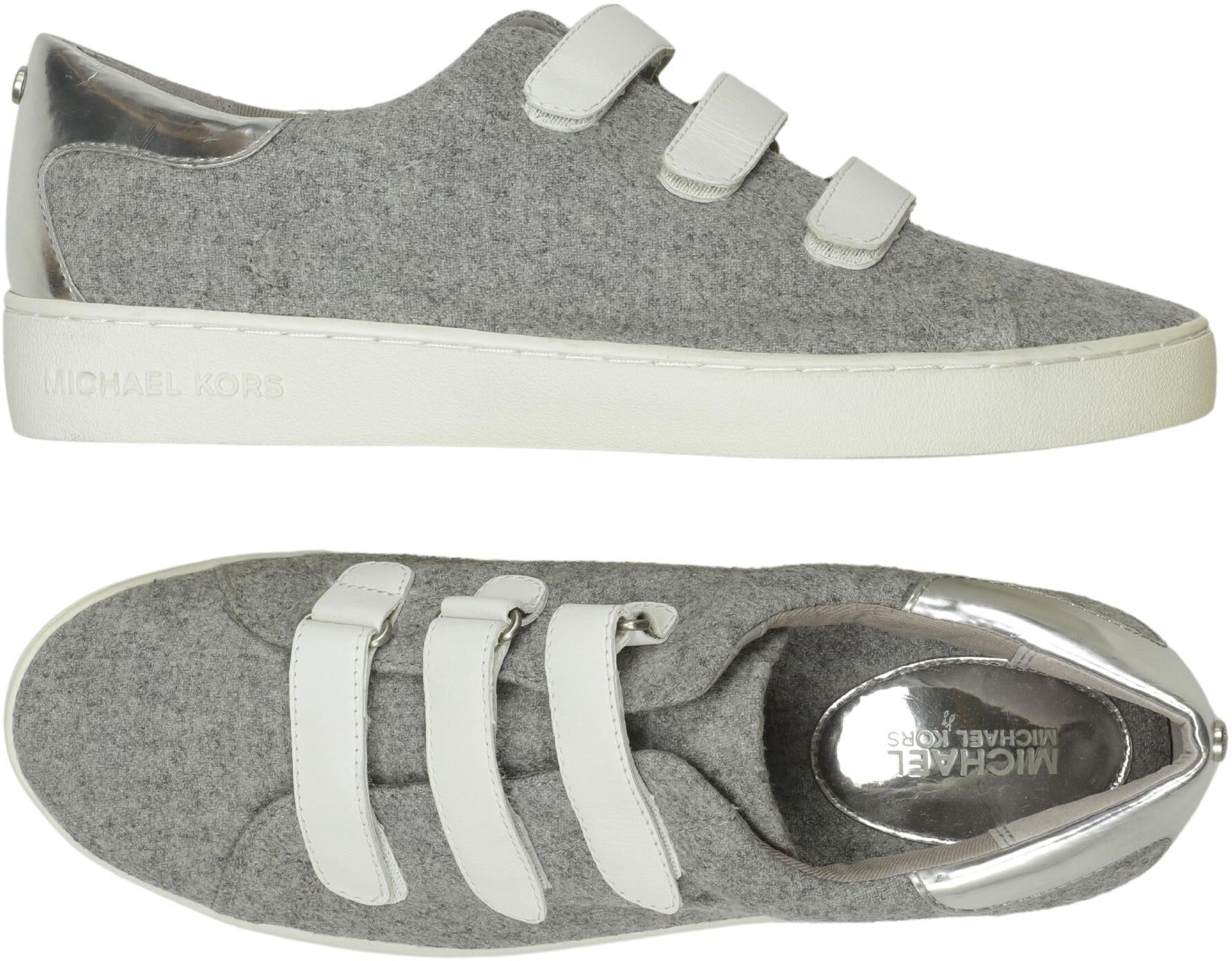 Michael Michael Kors Damen Halbschuh, Grau, Gr. EU 40, Leder - Second Hand