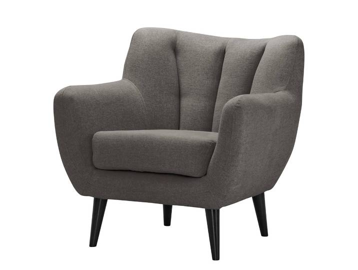 Fauteuil Polva I Gris/Gris Tissu Nere 84 x 82 x 81cm