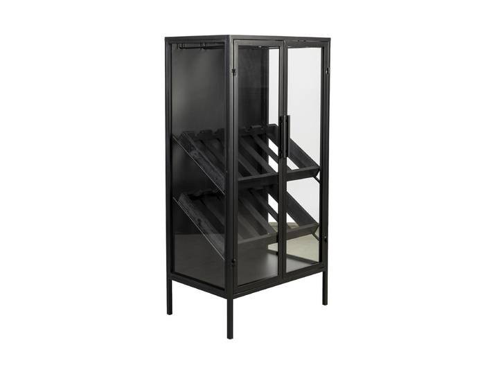Design Weinschrank „Rob“ Schwarz Dutchbone