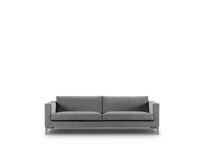 Eilersen Zenith Sofa 3-Sitzer, bakar 47 hellgrau-Stahl-220 cm