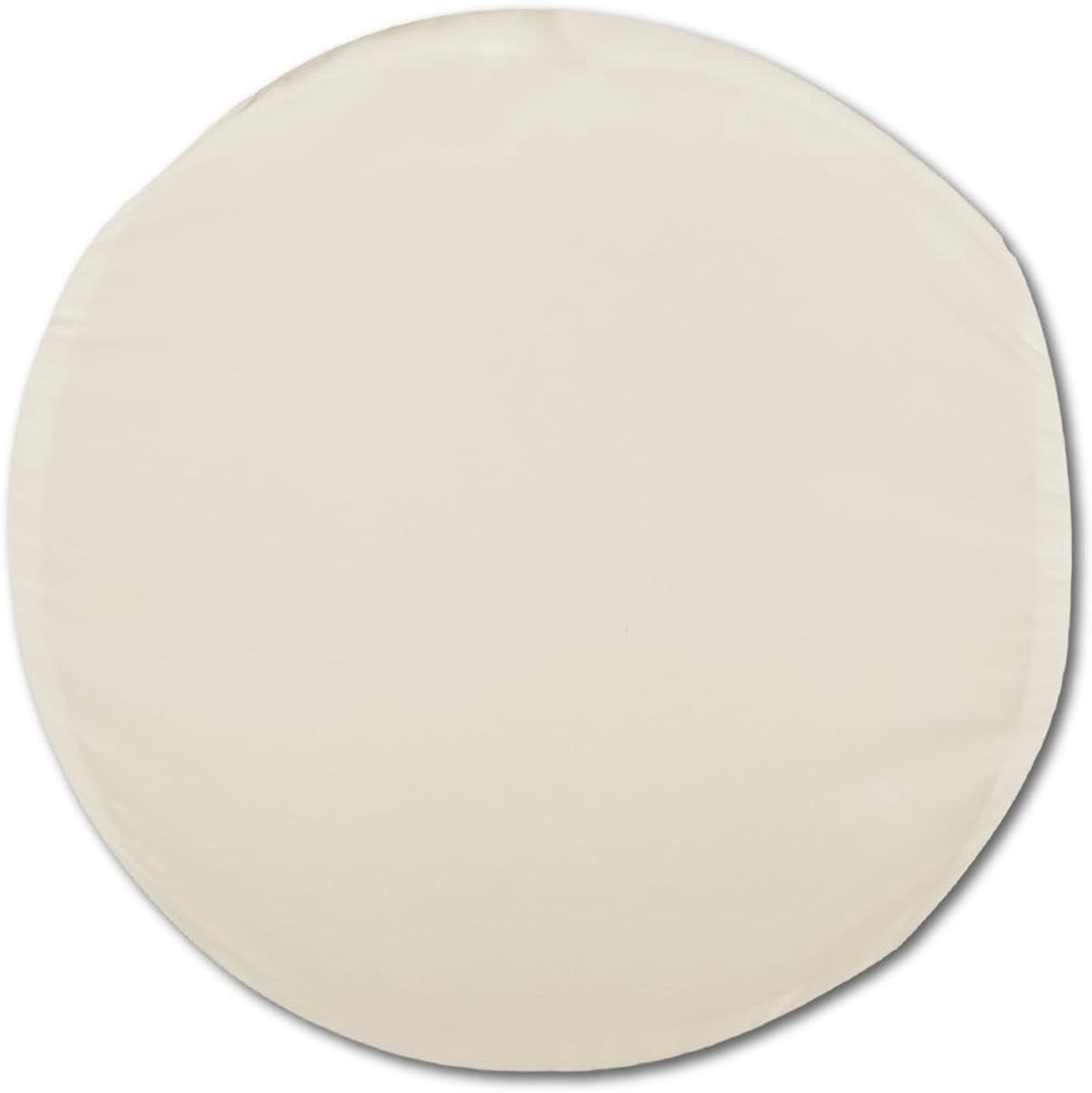 Beige decoratieve kussenhoes met verborgen rits, diameter: 50 cm