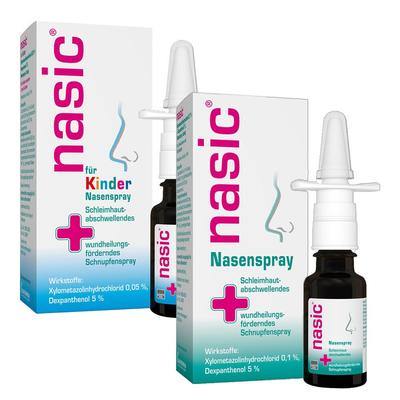 Nasenspray Nasic Erwachsene u. Schulkinder + Kinder 10+10 ml