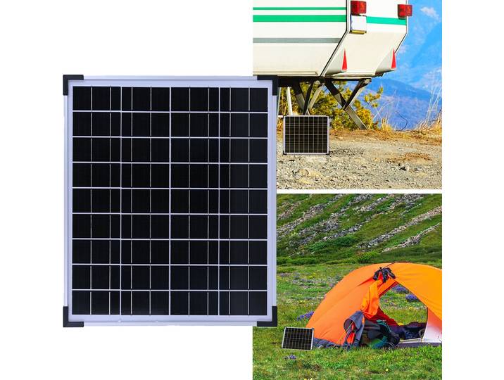Monokristallines Solarpanel, 20 Watt