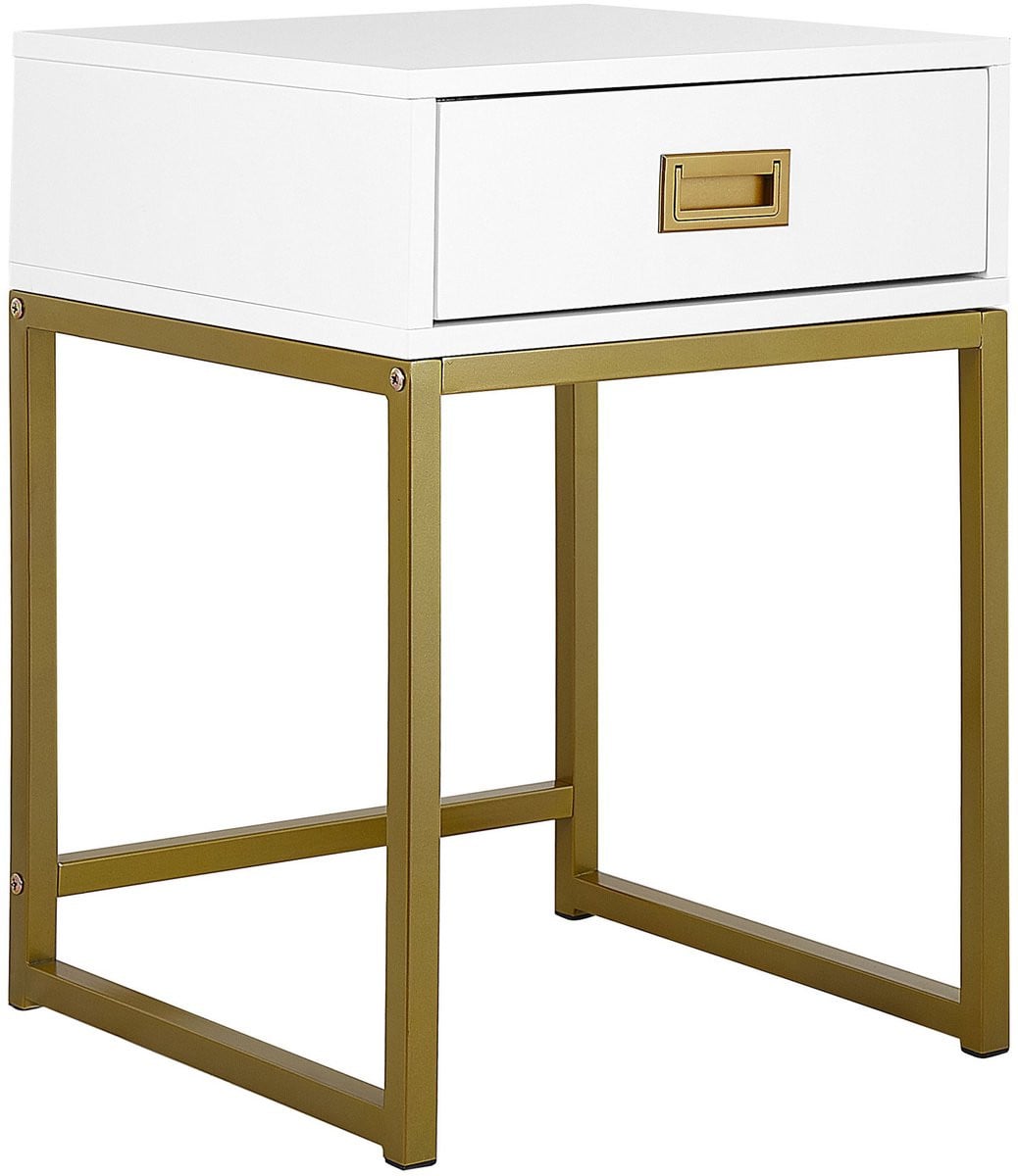 Beliani LARGO Bijzettafel Wit MDF