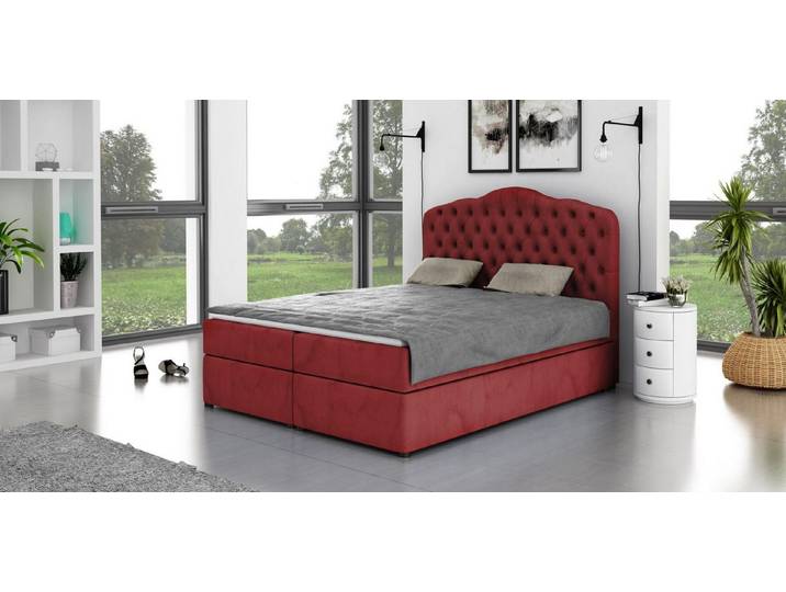 Xlmoebel Boxspringbett Luxuriöses Chesterfield Doppelbett in elegantem Design (Bett), Hergestellt in Europa