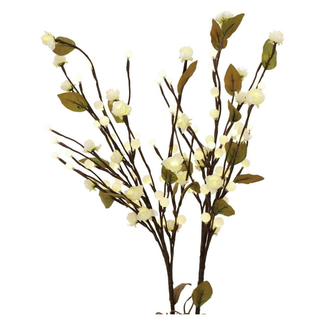 Europalms Kamelien-Bogen, mit LEDs, weiss, 50cm (83330310)