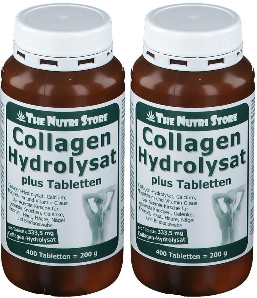 The Nutri Store Collagen Hydrolysat plus Tabletten 2x 2x400 St