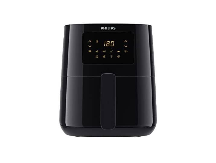 Philips Airfryer Serie 3000 Heißluftfritteuse L, Schwarz, 4,1 L 90% weniger Fett, 0,8Kg, Rapid Air Technologie, 13-in-1, Digital, Rezepte-App (HD9252/90)