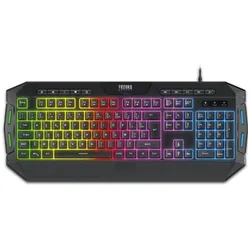 Trade Invaders - 4 in 1 Pack QWERTZ KeyboardMouseMousepadHeadset (RGB) (DE, Kabelgebunden), Tastatur, Mehrfarbig