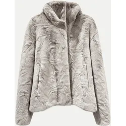 Jacke aus Kunstfell Beige 34