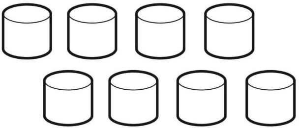 Geberit Set Dämpfkappen für 242207001 Fertigbauset befliesbar und individuell