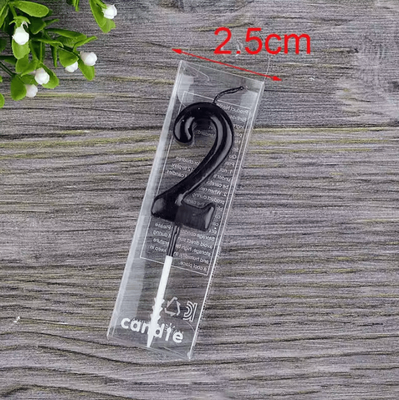 Inspire Curations Black Number Birthday Candle 09 Stylish Numeral Cake Candle For Parties 2