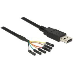 Delock USB-Kabel USB-A Stecker, USB-Pfostenbuchse 1.80 m Schwarz 83787