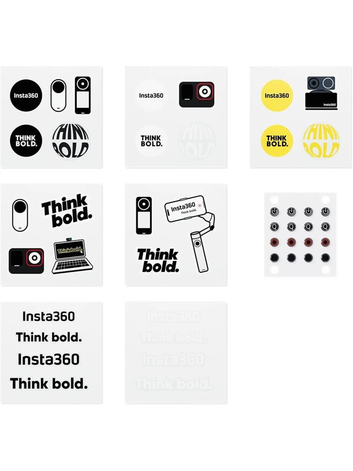Insta360 Button Sticker Set